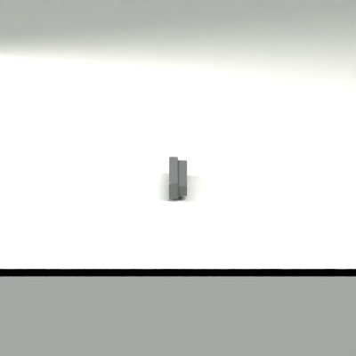 Drawer runner — 380 mm supplier-envelope concept; front; CAD-derived unvalidated concept
