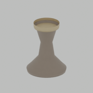 Modufern Candle Holders concept; camera 1; CAD-derived unvalidated concept