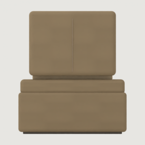 Modufern Occasional Chairs concept; front CAD concept; manufacture unvalidated
