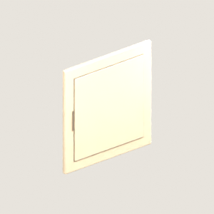Storage door module; three quarter; CAD-derived unvalidated concept