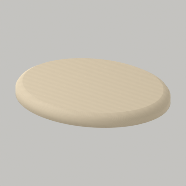 Floor-light base — 420 mm visual concept; hero; CAD-derived unvalidated concept