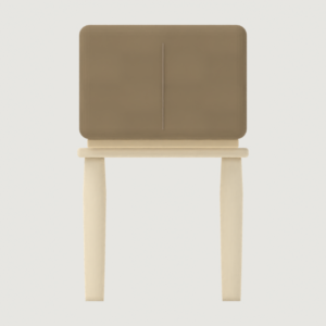 Modufern Dining Chairs concept; front CAD concept; manufacture unvalidated