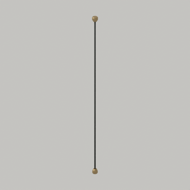 CAD-derived concept illustration of Light suspension — 800 mm visual envelope