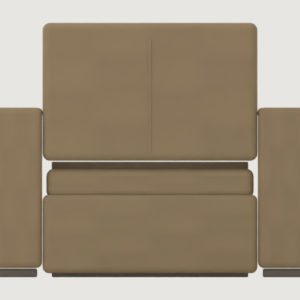 Modufern Armchairs concept; front CAD concept; manufacture unvalidated