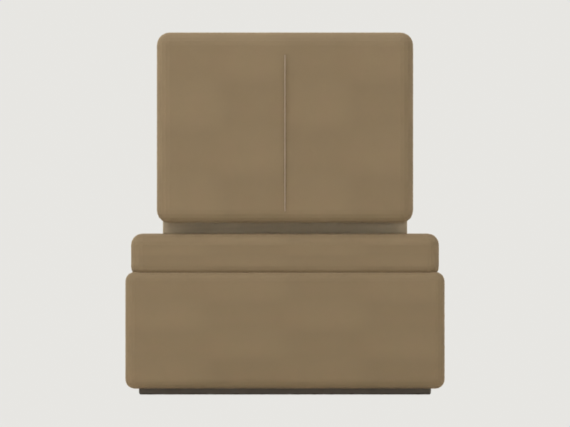 CAD-derived concept illustration of Lounge chair