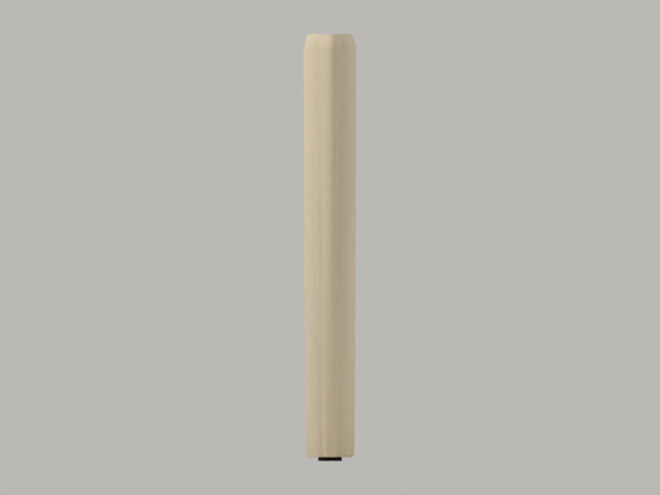 Lens side-table fin support — 472 mm concept; front; CAD-derived unvalidated concept