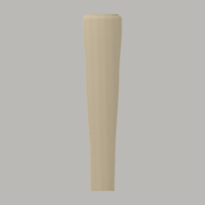 Ovoid side-table support — 472 mm concept; front; CAD-derived unvalidated concept