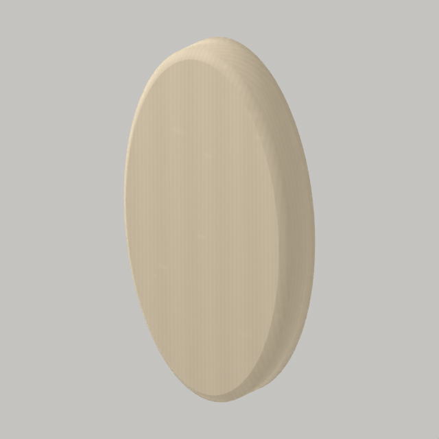 CAD-derived concept illustration of Wall-light plate — 110 mm visual concept