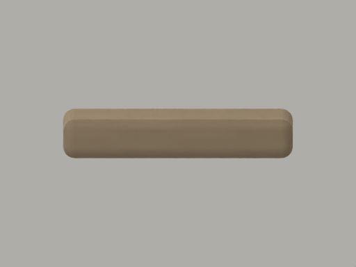 Square pad; front; CAD-derived unvalidated concept
