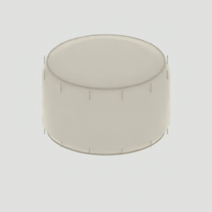 Modufern Pouffes concept; three quarter; CAD-derived unvalidated concept