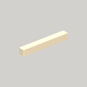 Counter footrest rung — 258 mm concept; hero; CAD-derived unvalidated concept