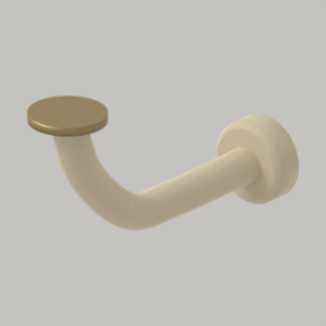 Wall-light arm — 200 mm visual concept; hero; CAD-derived unvalidated concept