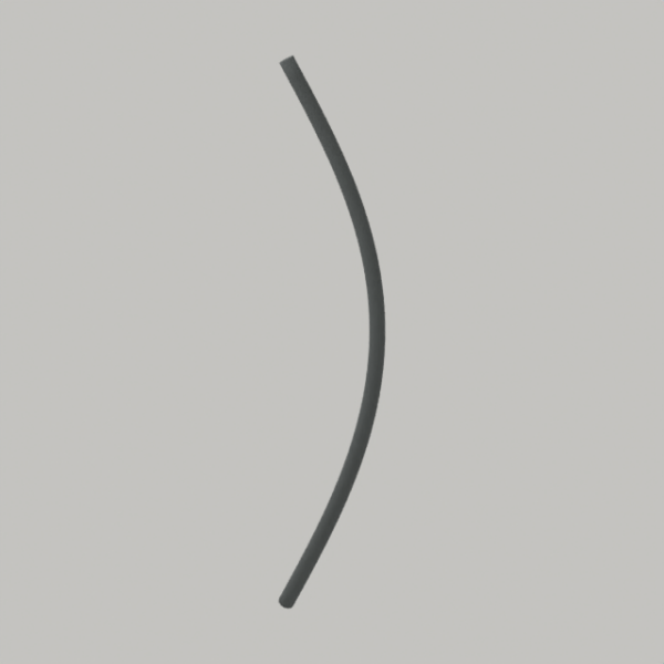 Cord swatch — nonfunctional visual envelope; hero; CAD-derived unvalidated concept