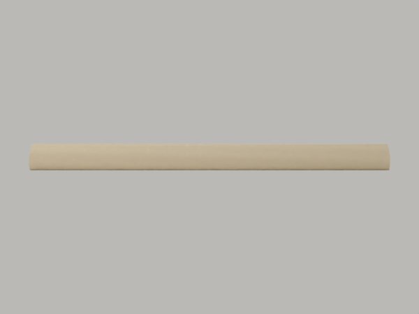 Ovoid oval rail — 600 mm concept; front; CAD-derived unvalidated concept