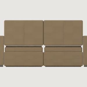 Modufern Chaise Sofas concept; front CAD concept; manufacture unvalidated