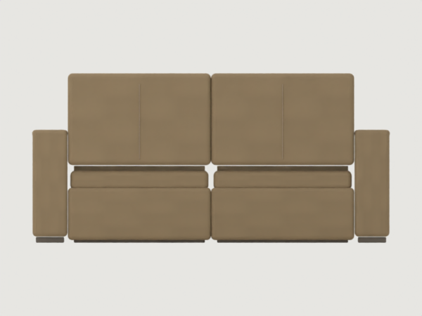 Modufern Chaise Sofas concept; front CAD concept; manufacture unvalidated
