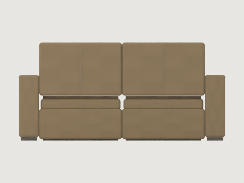 CAD-derived concept illustration of Modufern Chaise Sofas concept