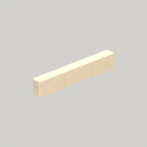 Counter seat brace — 258 mm concept; hero; CAD-derived unvalidated concept