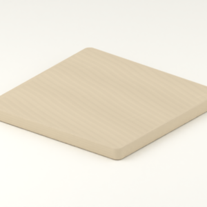Bedside lower shelf — 240 × 240 × 18 mm concept; hero; CAD-derived unvalidated concept