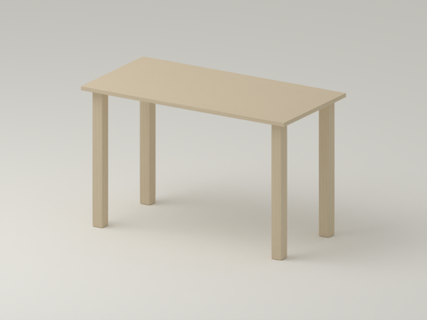 Modufern proposed pale white-oak material render MF-TYPE-DINING-TABLES-R01; dimensions and supply awaiting approval.