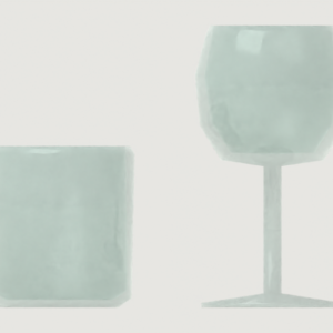 Modufern Glassware concept; front CAD concept; manufacture unvalidated