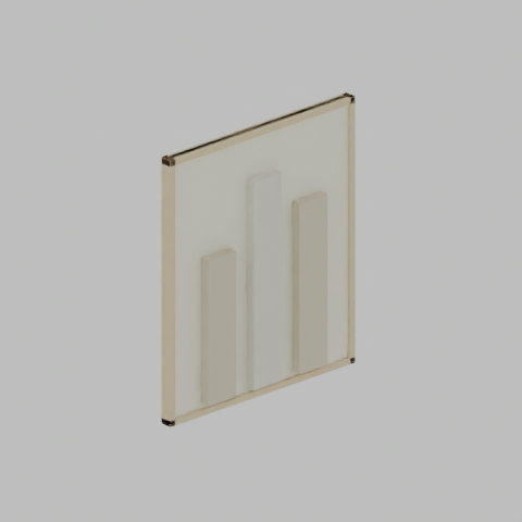 Modufern Wall Art concept; camera 1; CAD-derived unvalidated concept