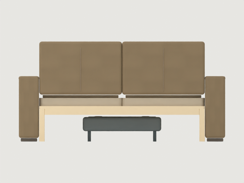 CAD-derived concept illustration of Modufern Sleeper Sofas concept