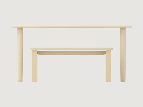 Modufern Dining Sets concept; front CAD concept; manufacture unvalidated