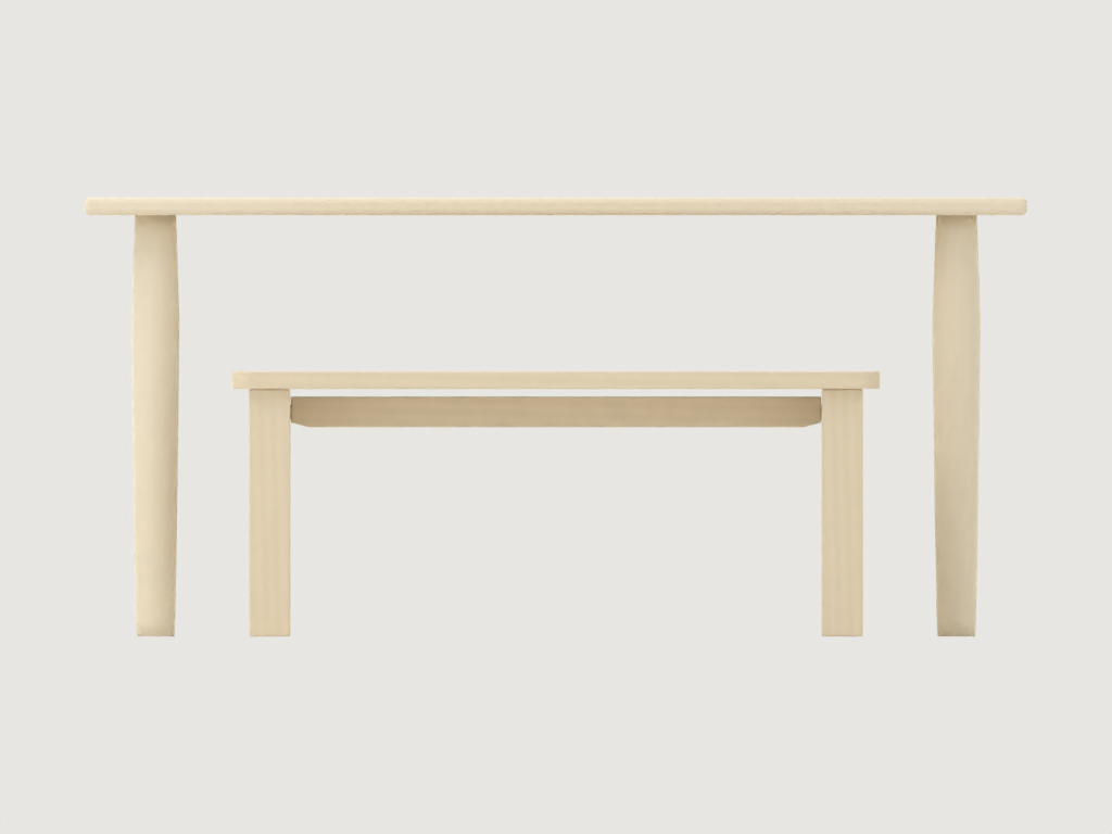 CAD-derived concept illustration of Modufern Dining Sets concept