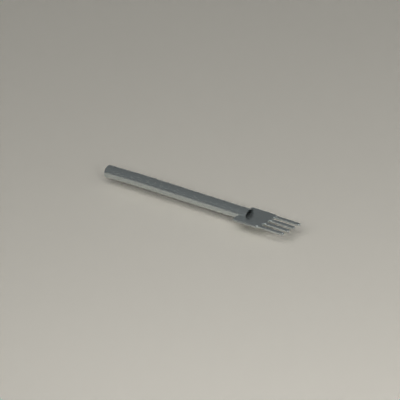 Individual fork — visual concept; hero; CAD-derived unvalidated concept