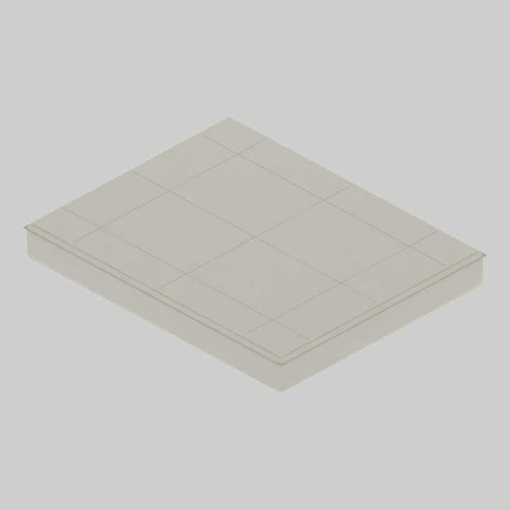 CAD-derived concept illustration of Mattress concept
