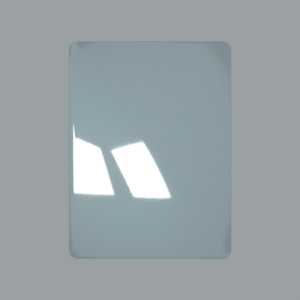 Mirror panel concept; front; CAD-derived unvalidated concept