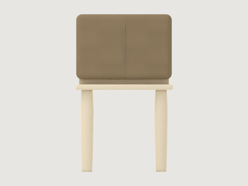 CAD-derived concept illustration of Dining chair