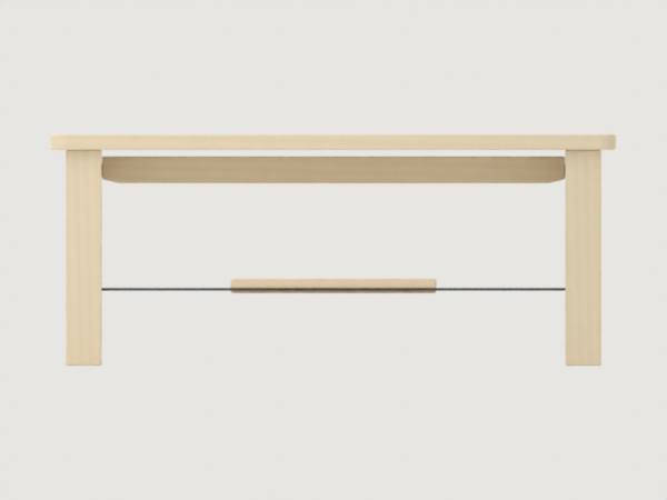 Entry bench; front CAD concept; manufacture unvalidated