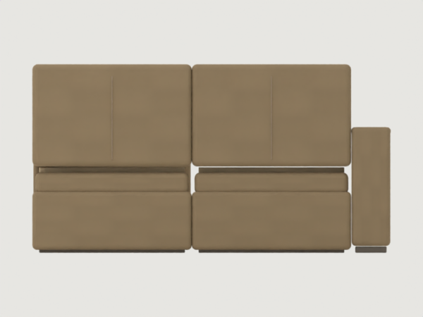 Modufern Corner Sofas concept; front CAD concept; manufacture unvalidated