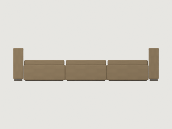 Modufern Daybeds concept; front CAD concept; manufacture unvalidated
