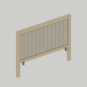 Headboard panel module; camera 1; CAD-derived unvalidated concept