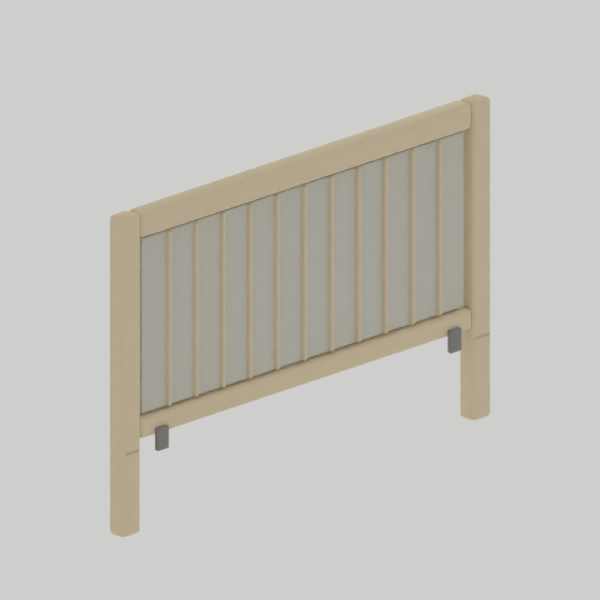 Headboard panel module; camera 1; CAD-derived unvalidated concept