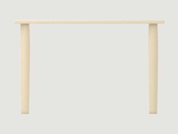 Modufern Console Tables concept; front CAD concept; manufacture unvalidated